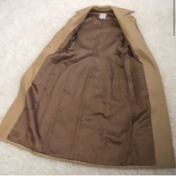 Vintage Celine Cream Leather Trench Coat size 38 - Picture 5 of 14